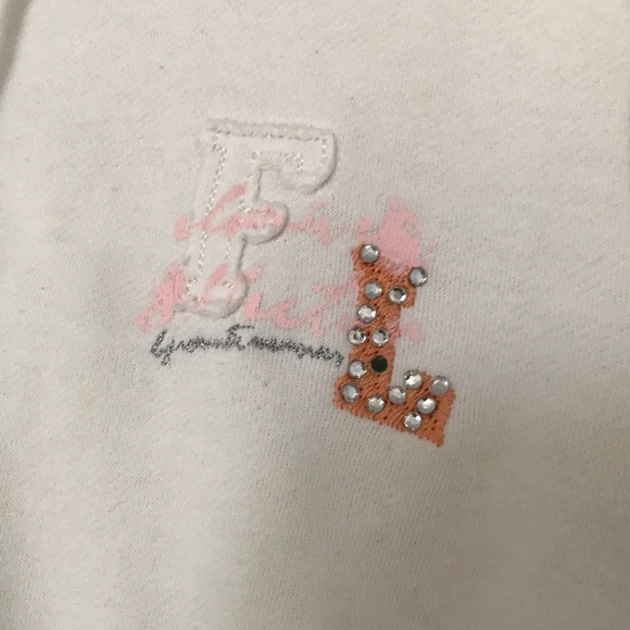 White dress hoodie zip with pockets & hood size 1 - Picture 4 of 7